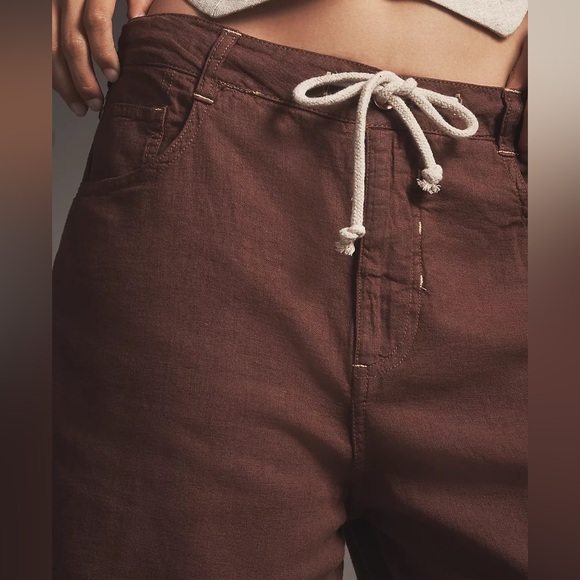 Pilcro Linen Blend Drawstring Bermuda Shorts - Picture 4 of 4